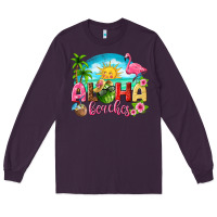 Plum aloha beaches Long Sleeve Tee - texasbilliewilder