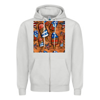 Dove Grey patriotic popsicles seamless pattern Zipper Hoodie - HRA Design Shop
