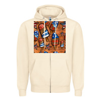 Sandshell patriotic popsicles seamless pattern Zipper Hoodie - HRA Design Shop