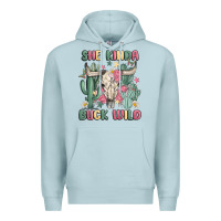 Blue Mist she kinda buck wild Premium Hoodie - MaliasSmallBusiness