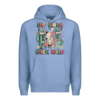 Colony Blue she kinda buck wild Premium Hoodie - MaliasSmallBusiness