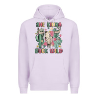 Lilac she kinda buck wild Premium Hoodie - MaliasSmallBusiness