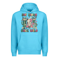 Ocean Blue she kinda buck wild Premium Hoodie - MaliasSmallBusiness