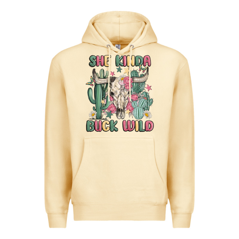 She Kinda Buck Wild Premium Hoodie by MaliasSmallBusiness | Teevron