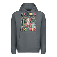 Rock she kinda buck wild Premium Hoodie - MaliasSmallBusiness