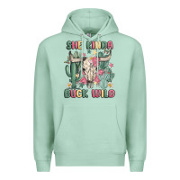 Seafoam she kinda buck wild Premium Hoodie - MaliasSmallBusiness