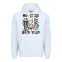 White she kinda buck wild Premium Hoodie - MaliasSmallBusiness