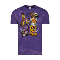 Cloud Purple halloween love gnome Vintage Tee - BarkalooDesign