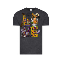 Vintage Black halloween love gnome Vintage Tee - BarkalooDesign