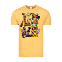 Vintage Mustard halloween love gnome Vintage Tee - BarkalooDesign