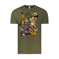 Vintage Olive halloween love gnome Vintage Tee - BarkalooDesign