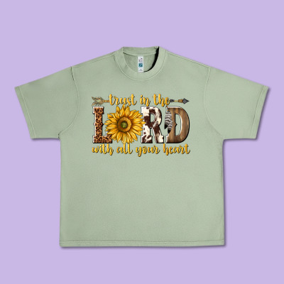 Trust In The Lord With All Your Heart Urban Heavy Tee Designed By Texasbilliewilder