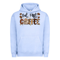 Pigment Grape Ice but first coffee Urban Hoodie - MaliasSmallBusiness
