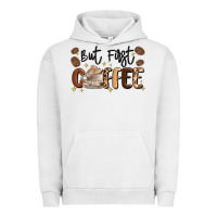 Pigment Lunar Rock but first coffee Urban Hoodie - MaliasSmallBusiness