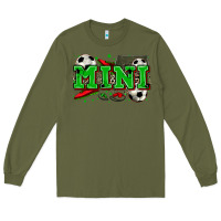 Army Green mini soccer Long Sleeve Tee - Zillion Design Studio