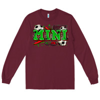 Burgundy mini soccer Long Sleeve Tee - Zillion Design Studio