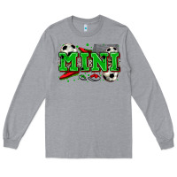 Heather Grey mini soccer Long Sleeve Tee - Zillion Design Studio
