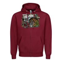 Burgundy texas Zipper Hoodie - SublimationCraftShop