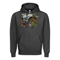 Charcoal Heather texas Zipper Hoodie - SublimationCraftShop