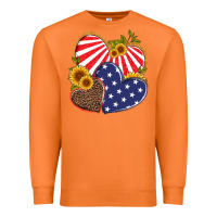 Carrot america heart and sunflower Premium Sweatshirt - Artiststas