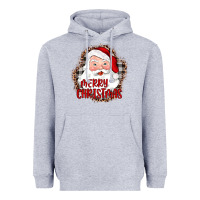 Heather Grey merry christmas santa Heavyweight Hoodie - JahusDesignShop