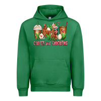 Emerald chicken   coffee cups Urban Hoodie - MaliasSmallBusiness