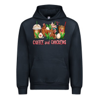 Navy chicken   coffee cups Urban Hoodie - MaliasSmallBusiness