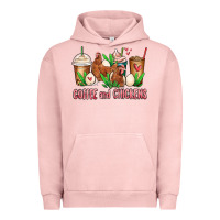 Pigment Salmon chicken   coffee cups Urban Hoodie - MaliasSmallBusiness