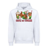White chicken   coffee cups Urban Hoodie - MaliasSmallBusiness