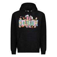 Black easter  rabbit Premium Hoodie - MaliasSmallBusiness