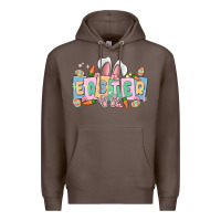 Coffee easter  rabbit Premium Hoodie - MaliasSmallBusiness