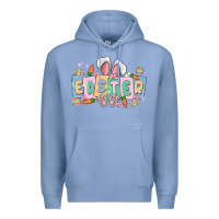 Colony Blue easter  rabbit Premium Hoodie - MaliasSmallBusiness