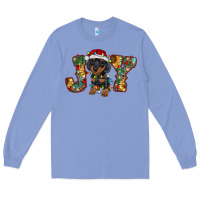 Colony Blue dachshund puppy christmas joy Long Sleeve Tee - RanaPortraitStore