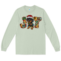 Matcha dachshund puppy christmas joy Long Sleeve Tee - RanaPortraitStore