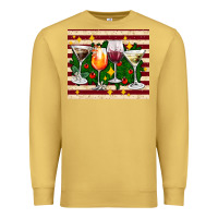 Antique Gold Christmas cocktail Premium Sweatshirt - AdoDesignShop