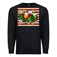 Black Christmas cocktail Premium Sweatshirt - AdoDesignShop