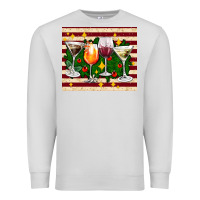 Dove Grey Christmas cocktail Premium Sweatshirt - AdoDesignShop