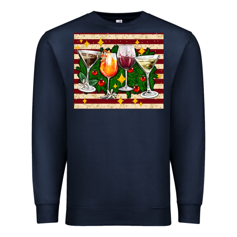 Christmas Cocktail Premium Sweatshirt by AdoDesignShop | Teevron