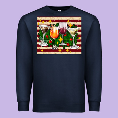 Christmas Cocktail Premium Sweatshirt Designed By Adodesignshop