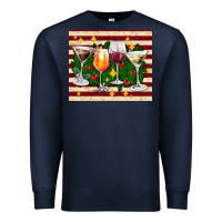 Navy Christmas cocktail Premium Sweatshirt - AdoDesignShop