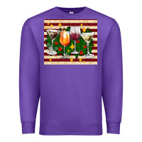 Purple Christmas cocktail Premium Sweatshirt - AdoDesignShop