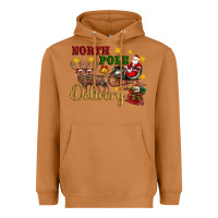 Meerkat North Pole Delivery Santa Sleigh Heavyweight Hoodie - Artiststas