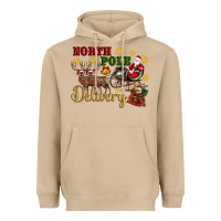 Mushroom North Pole Delivery Santa Sleigh Heavyweight Hoodie - Artiststas