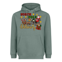 Sage North Pole Delivery Santa Sleigh Heavyweight Hoodie - Artiststas