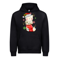 Black christmas cat in Urban Hoodie - MaliasSmallBusiness