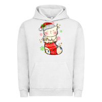 Pigment Lunar Rock christmas cat in Urban Hoodie - MaliasSmallBusiness