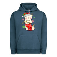 Christmas Cat In Urban Hoodie | Teevron