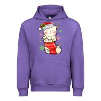 Tulip christmas cat in Urban Hoodie - MaliasSmallBusiness