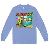 Colony Blue always salty with caravan Long Sleeve Tee - texasbilliewilder
