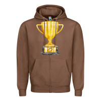 Chestnut throphy cup Zipper Hoodie - FaDigitalArtStudio